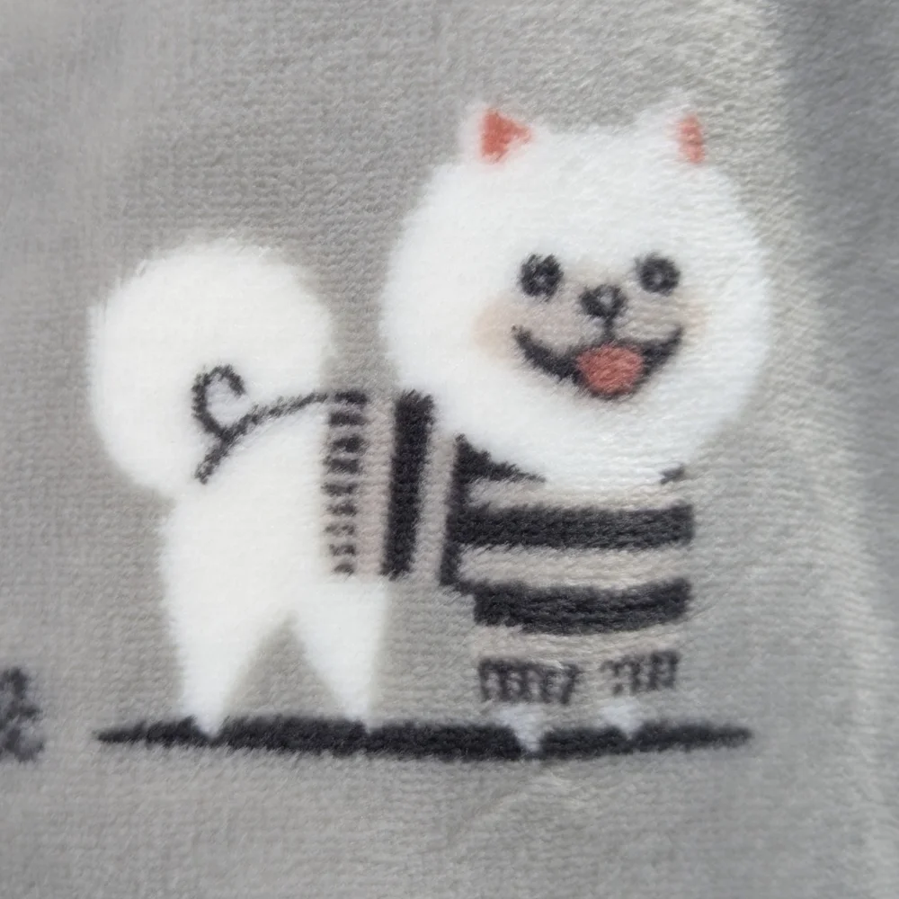 Winter Dog Print Various Breeds Sweaters Plush Throw Blanket 60